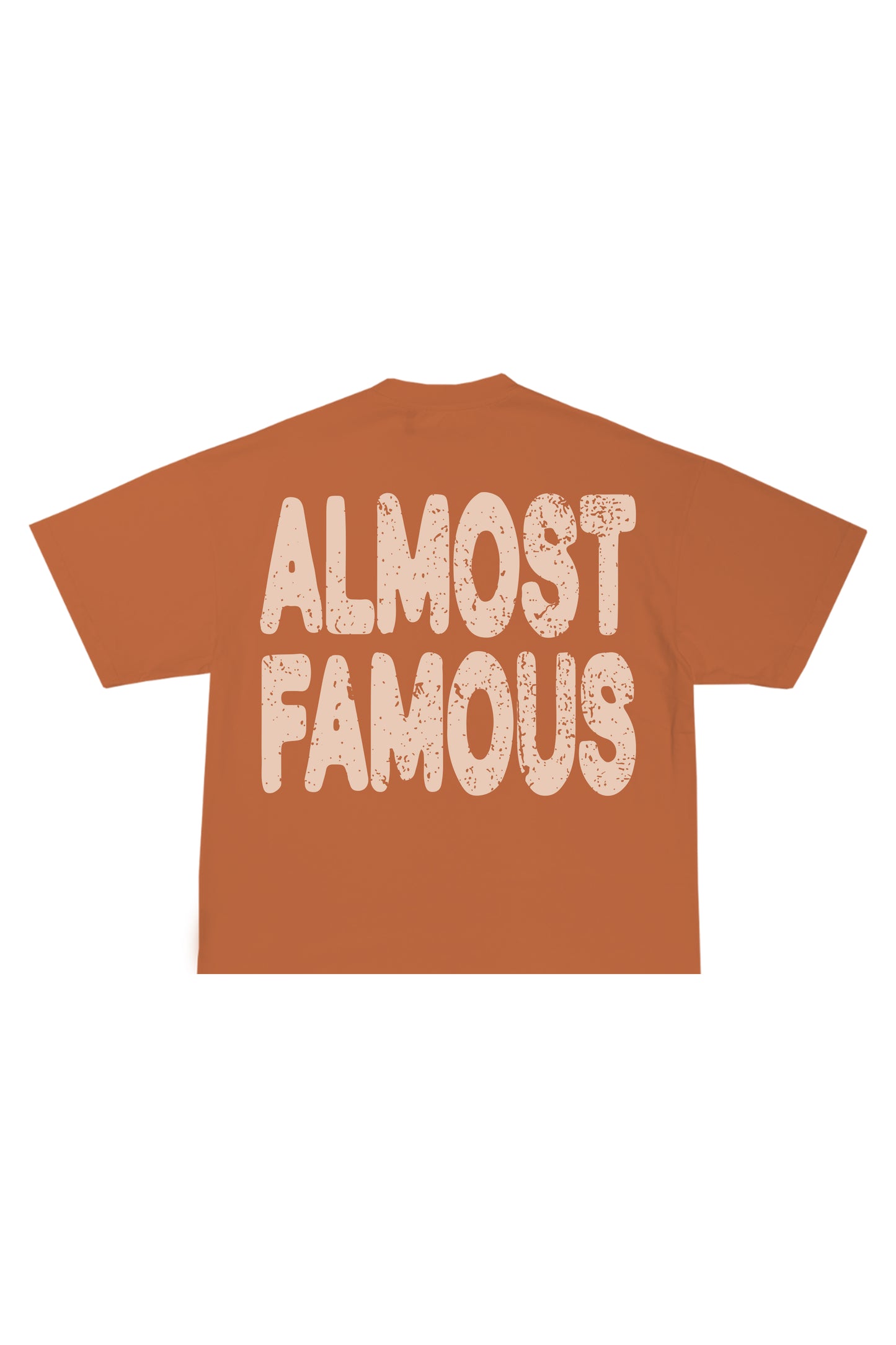 The Famous Tee by Fekki is a vibrant orange t-shirt that proudly proclaims, "Almost Famous." This playful and eye-catching design speaks to those who embrace their unique journey and celebrate individuality. Made from 100% cotton, this tee offers exceptional comfort and durability, making it perfect for casual outings or making a bold statement. The bright orange color adds a lively pop to any outfit, ensuring you stand out from the crowd. As a limited-edition piece, the Famous Tee is a must-have for fashio