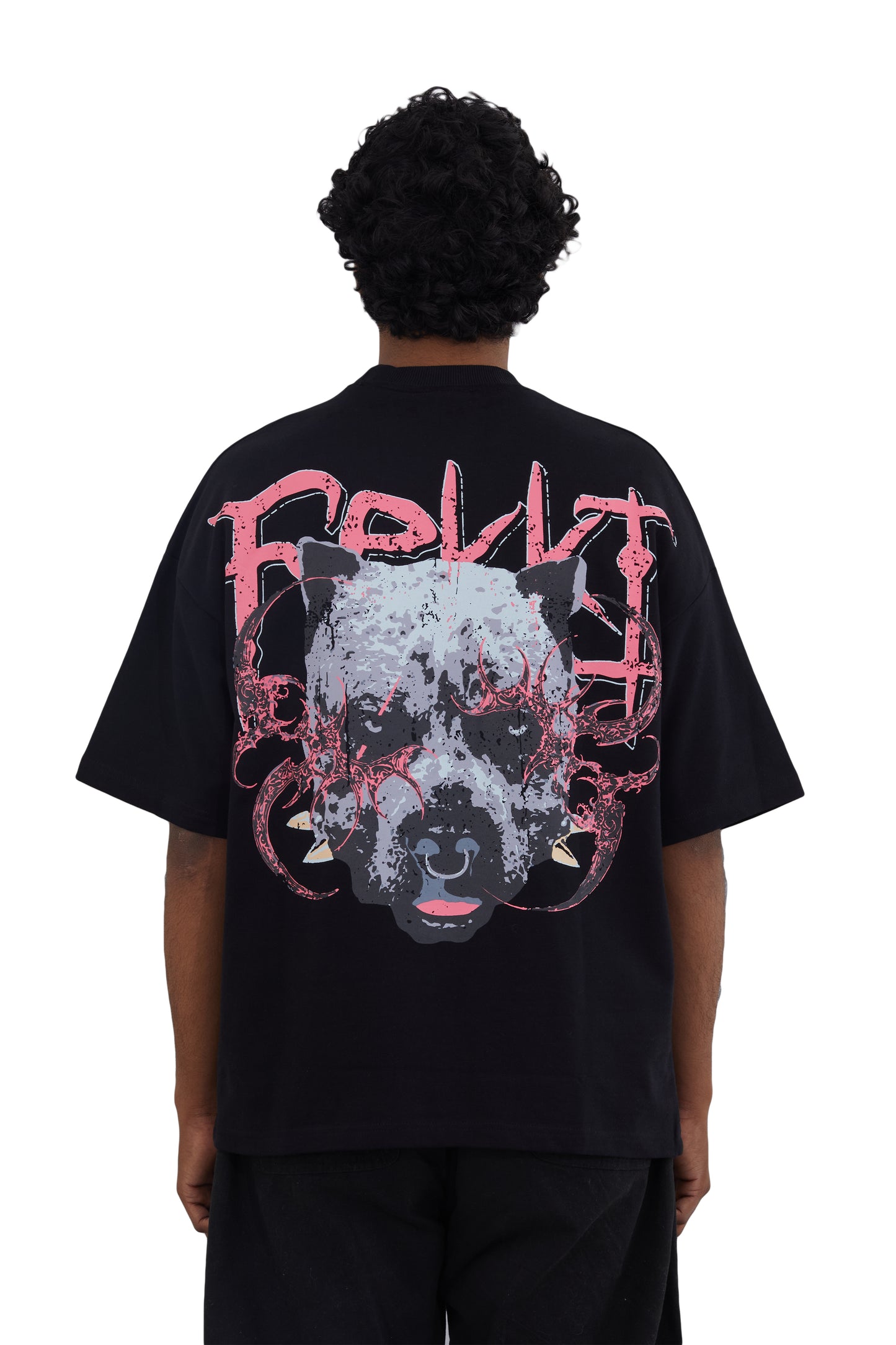 Artwork with Pitbull that's synonymous with trait of rage. Oversized boxy fit black tshirt, limited stock, collectible. Rge t shirt, rage tee shirts