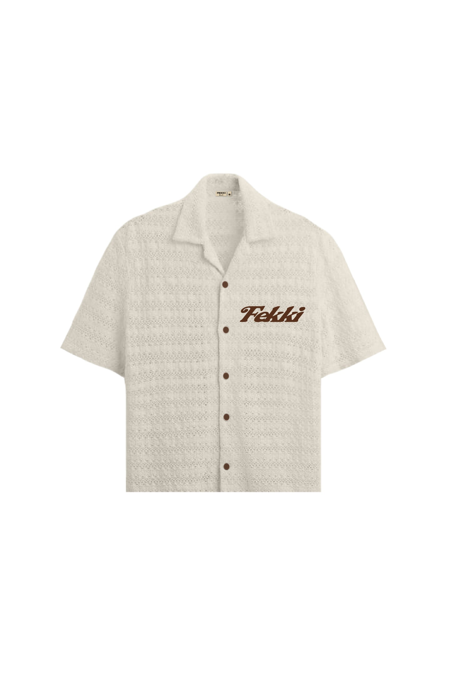 The Cream Crochet Shirt by Fekki combines timeless elegance with a contemporary edge. This versatile cream-colored (or white) crochet shirt offers a textured, handcrafted design that stands out in both casual and upscale settings. Made from 100% cotton, it’s lightweight, breathable, and machine washable, delivering both style and comfort. As a limited-edition piece, the Cream Crochet Shirt is ideal for fashion-conscious individuals looking for something unique and sophisticated. Enjoy free shipping across I