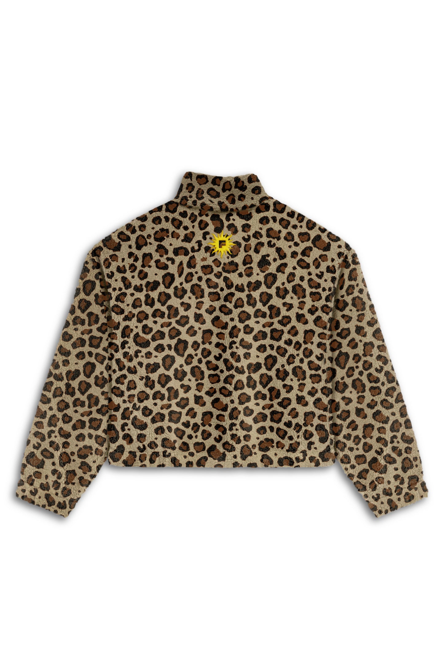 LEOPARD SHERPA PULLOVER