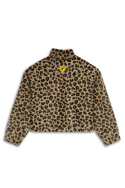 LEOPARD SHERPA PULLOVER